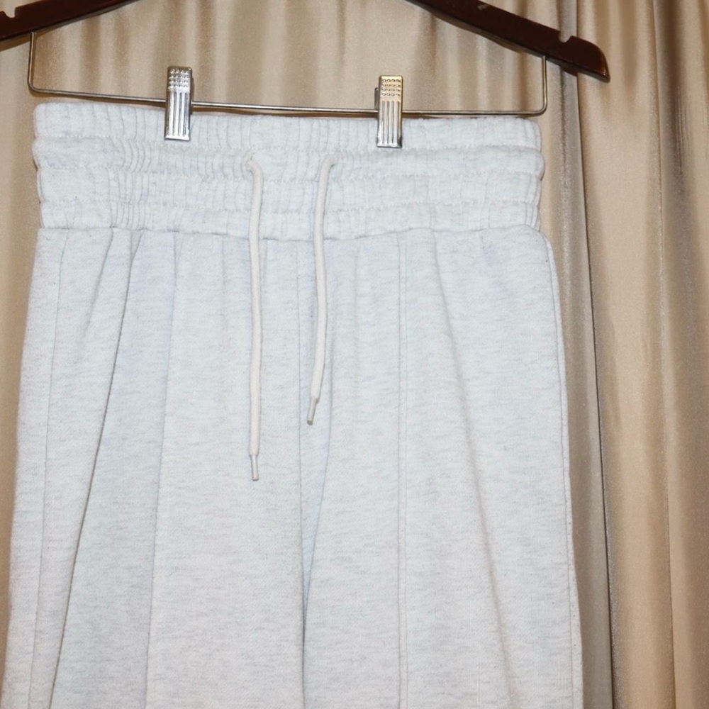 Basic Lined Light Grey Flared Sweatpants - image 5